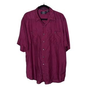 Expressions Mens Lightweight 100% Silk Shirt Fall Casual